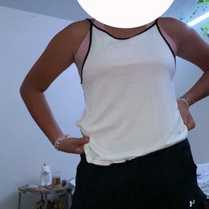 white tank top